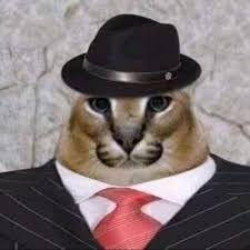 Big Floppa in a suit — the Don of the Gang